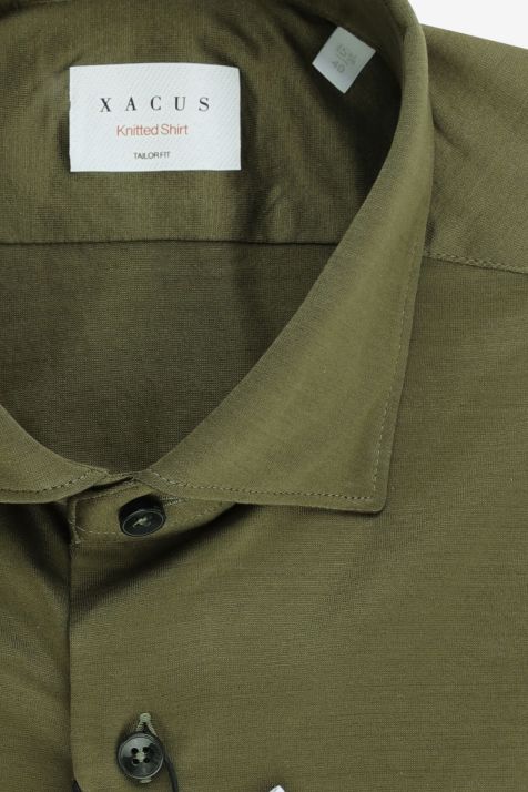 Men's Shirt Xacus Regular Stripe 100% cotton collar French Long sleeve