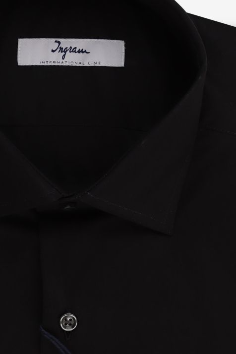 Men's Shirt Ingram Regular Plain 100% cotton collar French Long sleeve