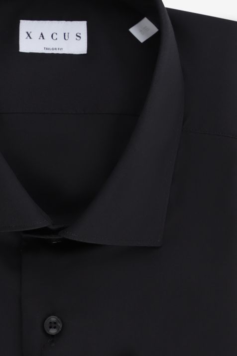Camisa Hombre Xacus Regular Lisa 100% algodón cuello Francés Manga larga