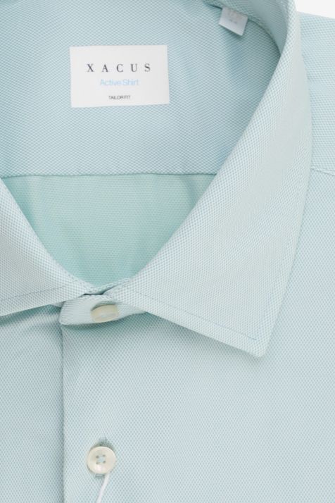 Camisa Hombre Xacus Regular Diseño  87% poliamida 13% elastano cuello Francés Manga larga