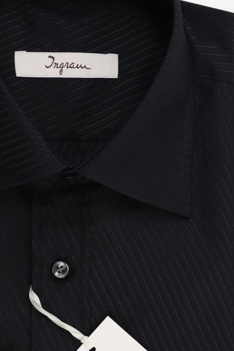 Chemise Homme Ingram Classic Rayures 100% coton col Classique Manche longue