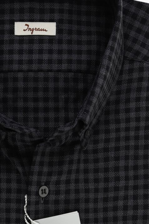 Chemise Homme Ingram Regular Carreaux 100% coton col Boutonné Manche longue