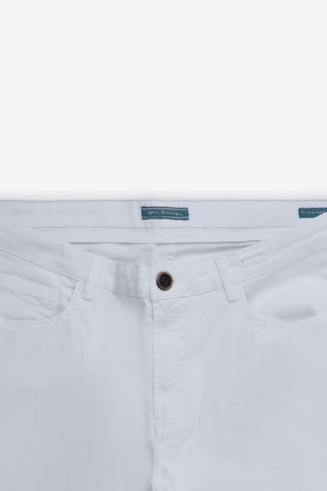 Hose Herren Yan Simmon 5 Pocket Slim Einfarbig 98 % Baumwolle, 2 % E-Leder