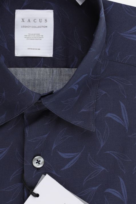 Chemise Homme Xacus Regular Motifs 100% coton col Classique Manche longue