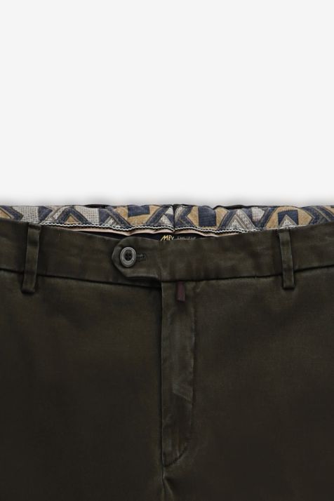 Pantalon Homme Meyer Chino Classic Uni 65% coton bio, 20% coton, 13% laine vierge, 2% élasthanne