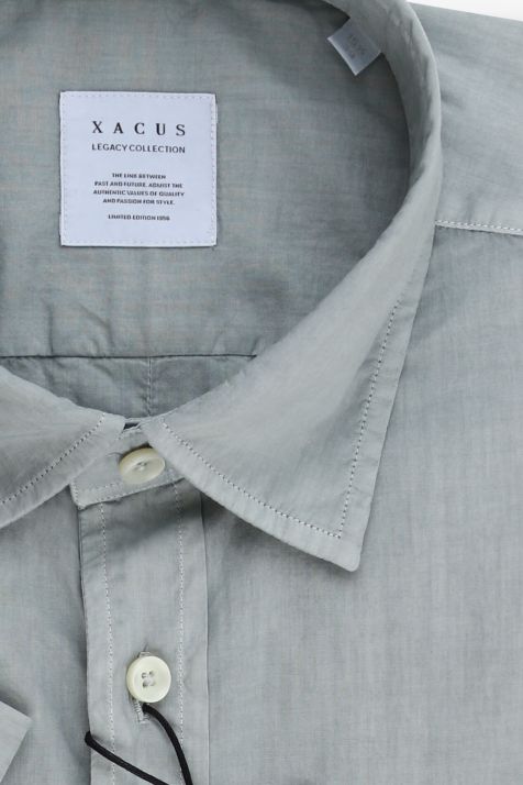 Chemise Homme Xacus Regular Uni 100% coton col Classique Manche courte