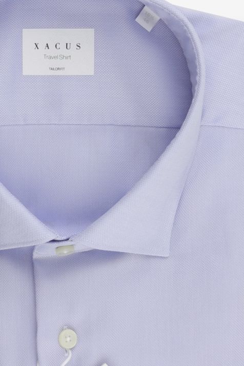 Men's Shirt Xacus Regular Not Iron Plain 100% cotton collar French Long sleeve