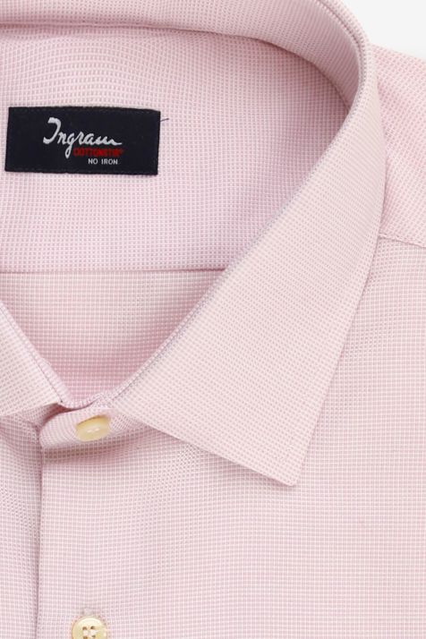 Men's Shirt Ingram Regular Not Iron Semi-plain 100% cotton collar French Long sleeve