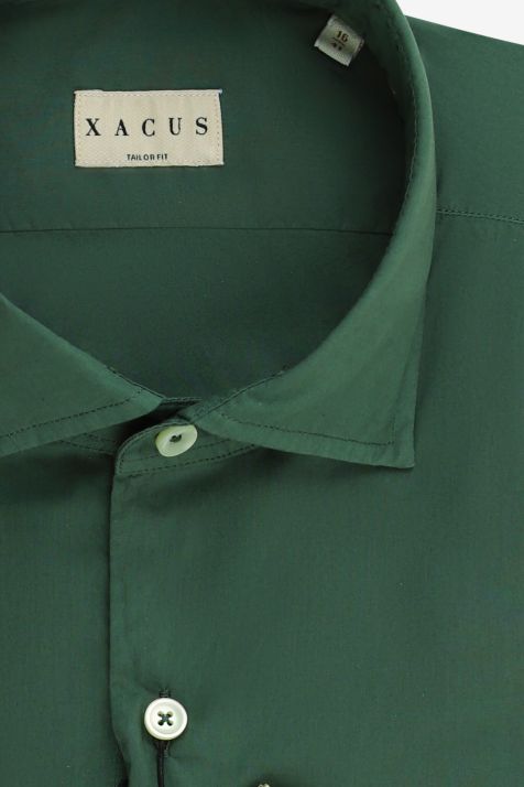 Men's Shirt Xacus Regular Plain 100% cotton collar French Long sleeve