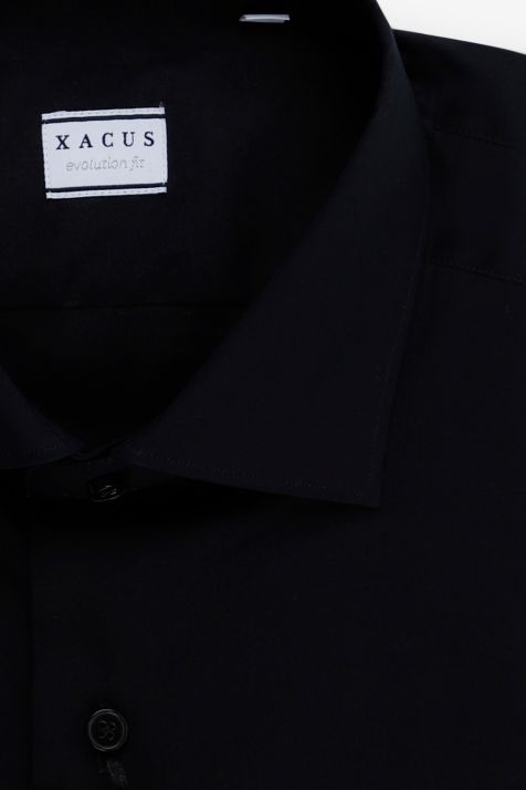 Men's Shirt Xacus Classic Plain 96% cotton 4% elastan collar French Long sleeve