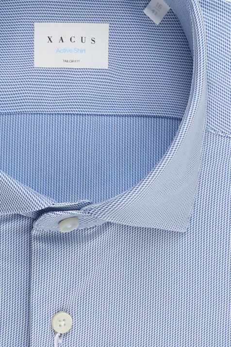 Camisa Hombre Xacus Regular Diseño  85% poliamida 15% elastano cuello Francés Manga larga