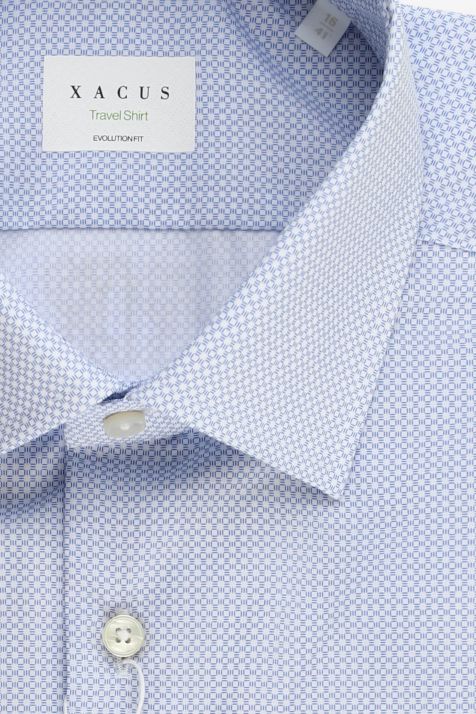 Men's Shirt Xacus Classic Not Iron Semi-plain 100% cotton collar French Long sleeve