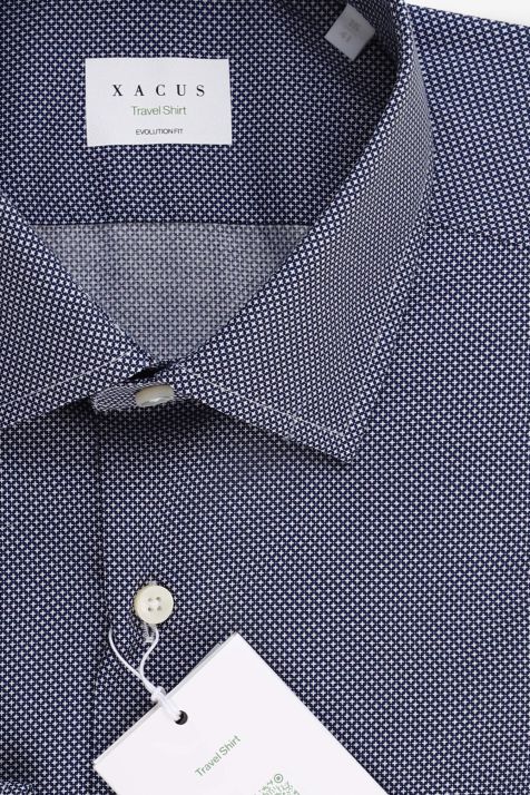 Men's Shirt Xacus Classic Not Iron Semi-plain 100% cotton collar French Long sleeve