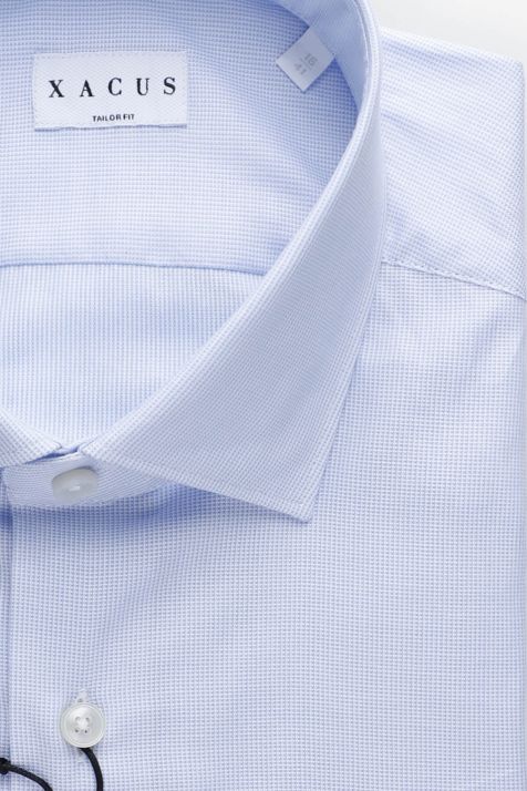 Hemd Herren Xacus Regular Halb Unifarben 100% Baumwolle kragen Französisch Lange Ärmel