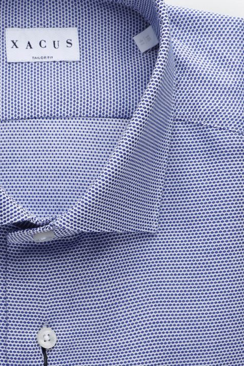 Camisa Hombre Xacus Regular Diseño  100% algodón cuello Francés Manga larga