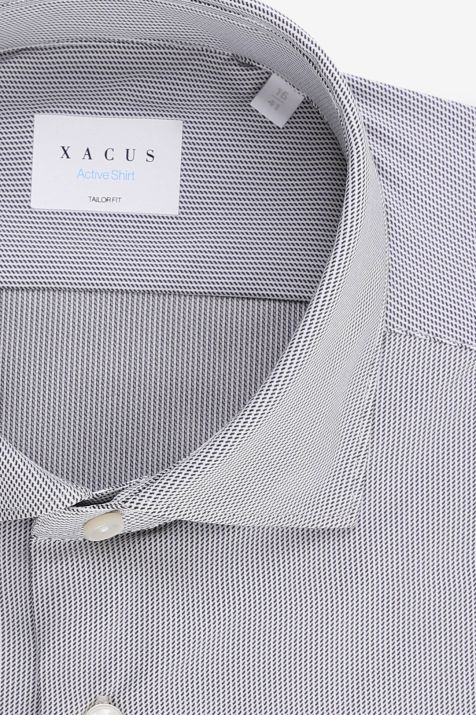 Camisa Hombre Xacus Regular Diseño  85% poliamida 15% elastano cuello Francés Manga larga