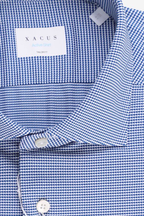 Chemise Homme Xacus Regular Partiellement  87 % polyamide, 13 % élasthanne col Italien Manche longue