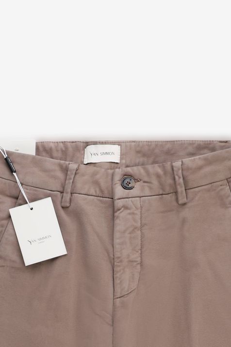 Hose Herren Yan Simmon Chinos Slim Einfarbig 98 % Baumwolle, 2 % E-Leder