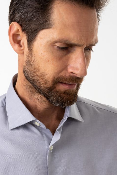 Men's Shirt Aplomb Slim Plain 100% cotton collar French Long sleeve