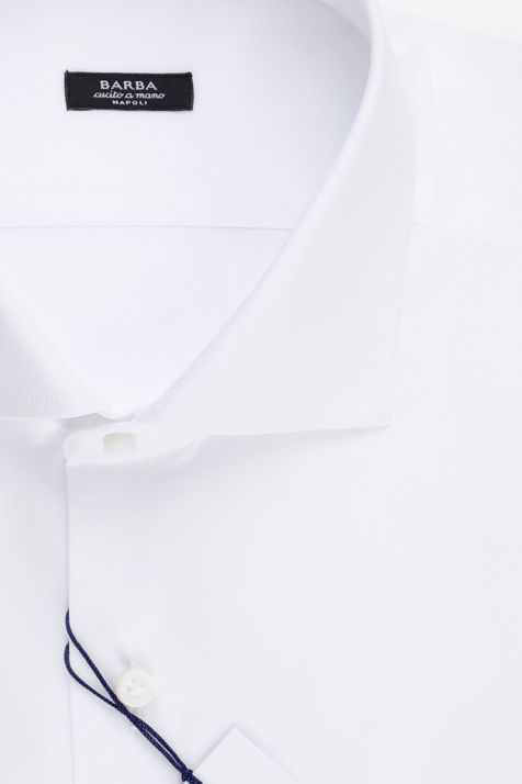 Camisa Hombre Barba Regular Lisa 100% algodón cuello Francés Manga larga