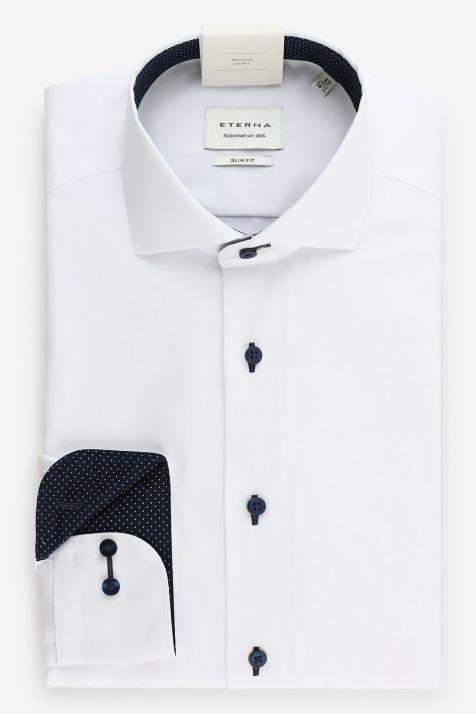 Men's Shirt Eterna Slim Not Iron collar French Long sleeve