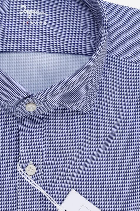 Men's Shirt Ingram Slim Semi-plain 76% nylon 24% elastane collar French Long sleeve