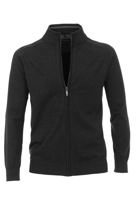 Men's Knitwear Casamoda zipper Classic Plain 100% winter cotton