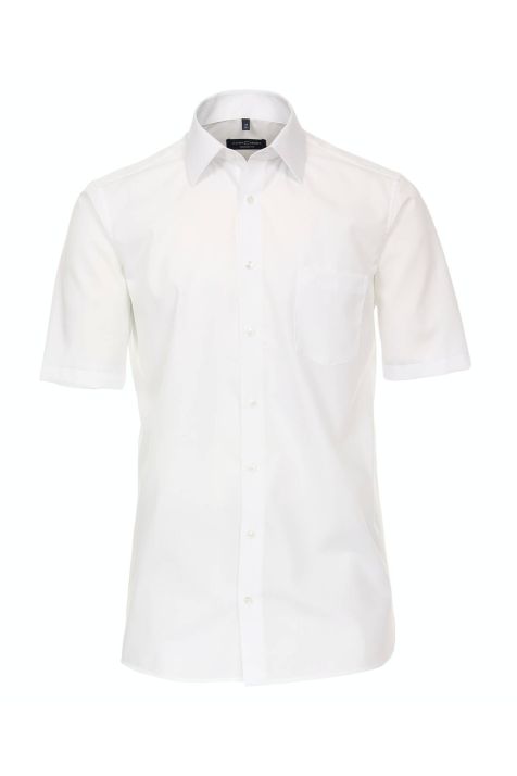 Camisa Hombre Casamoda Comfort No Plancha Lisa cuello Francés Manga corta