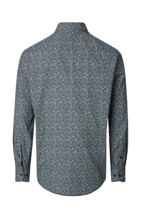 Hemd Herren Casamoda Classic Muster kragen Button-Down Lange Ärmel