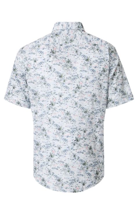 Men's Shirt Casamoda Classic Patterned collar Button down Short sleeve