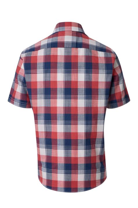 Camisa Hombre Casamoda Classic Cuadros cuello Abotonado Manga corta