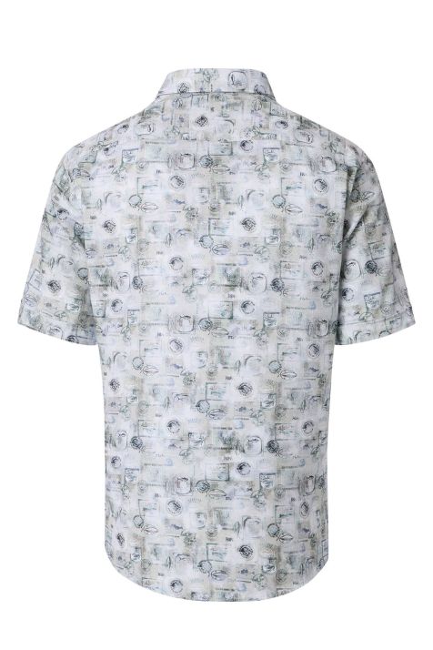 Hemd Herren Casamoda Classic Muster kragen Button-Down Kurze Ärmel