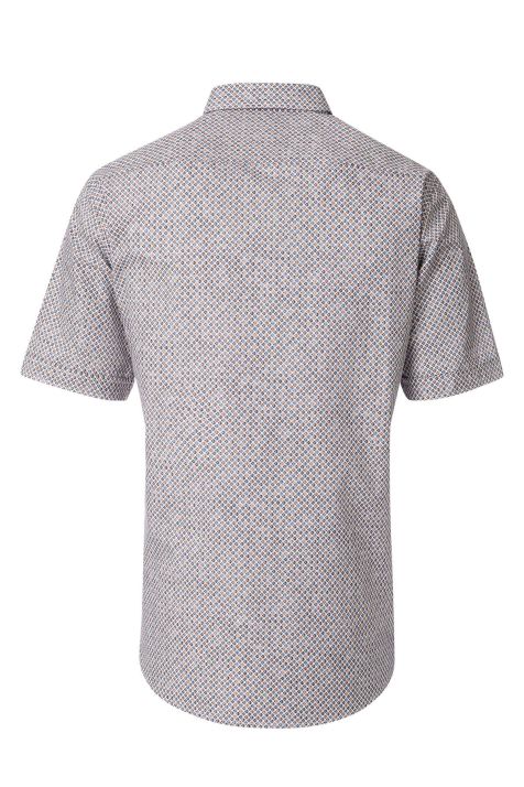 Men's Shirt Casamoda Comfort Patterned collar Button down Short sleeve