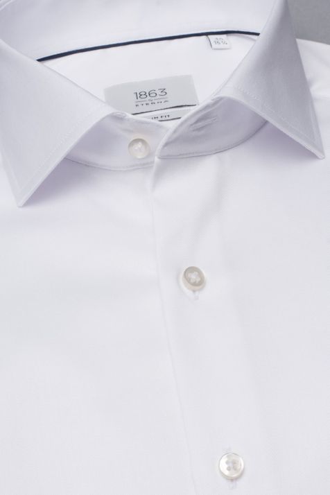 Hemd Herren Eterna Slim Bügelfreie kragen Französisch Lange Ärmel