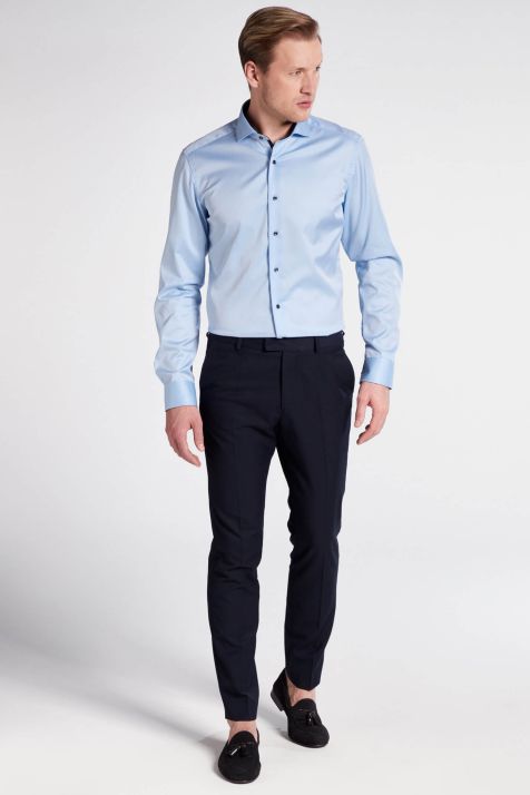 Camisa Hombre Eterna Slim No Plancha cuello Francés Manga larga