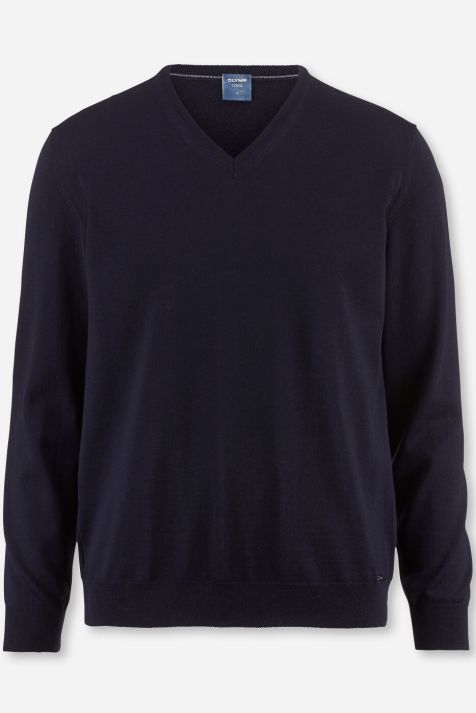 Men's Knitwear Olymp V neck Classic Plain 100% wool