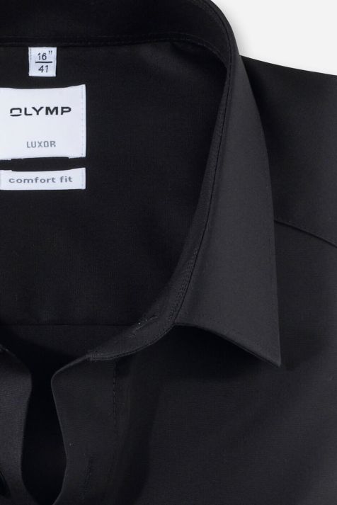 Men's Shirt Olymp Comfort Not Iron Plain collar Italian Short sleeve