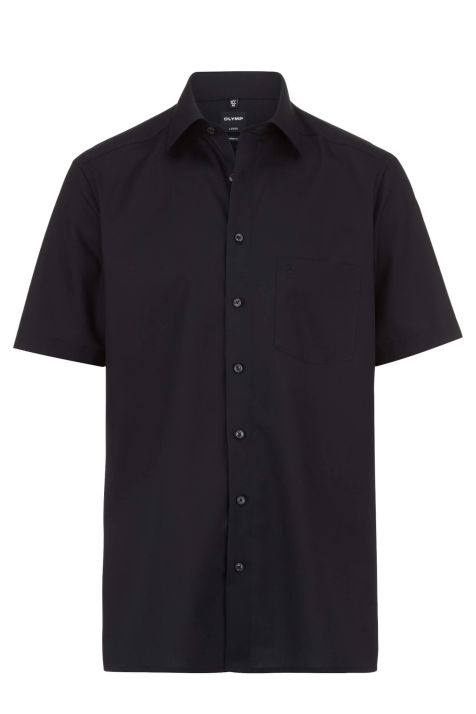 Camisa Hombre Olymp Classic No Plancha Lisa cuello Italiano Manga corta