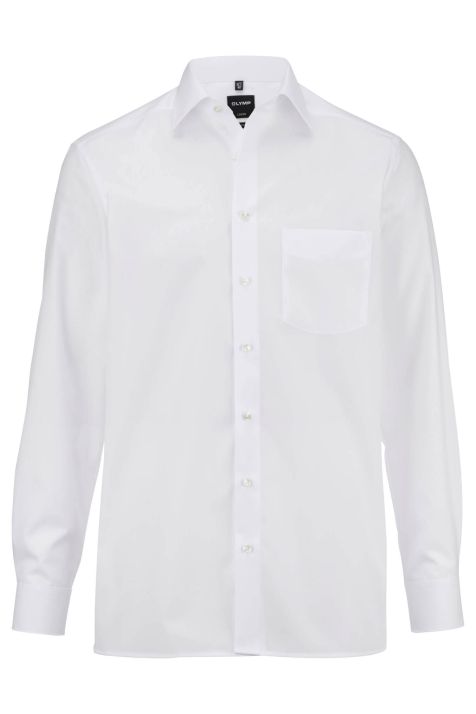 Men's Shirt Olymp Classic Not Iron Plain collar Italian Long sleeve