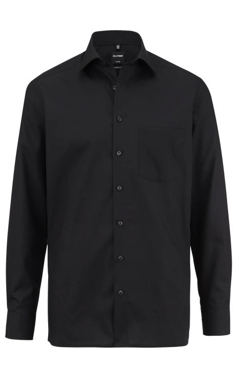 Camisa Hombre Olymp Classic No Plancha Lisa cuello Italiano Manga larga