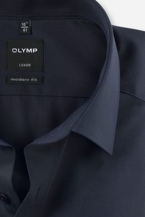 Chemise Homme Olymp Classic Sans Repassage Uni col Classique Manche longue