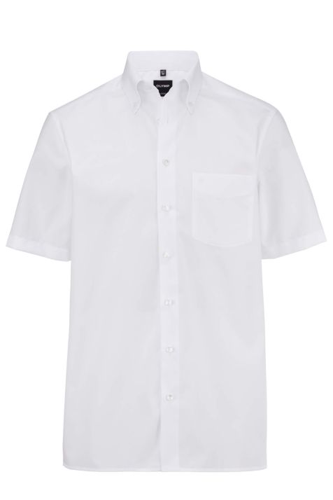 Camisa Hombre Olymp Classic No Plancha Lisa cuello Abotonado Manga corta