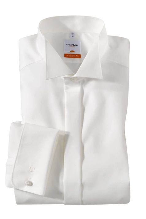 Men's Shirt Olymp Classic Not Iron Plain collar Wing Long sleeve