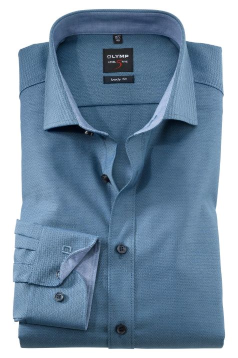 Men's Shirt Olymp Regular Plain collar French Long sleeve
