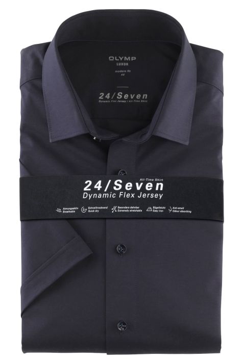 Men's Shirt Olymp Classic Plain collar Italian Short sleeve