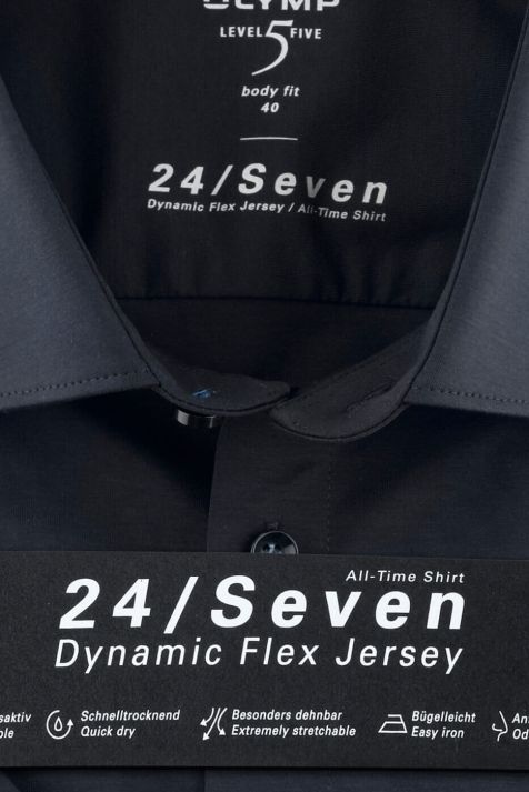 Men's Shirt Olymp Regular Plain collar Italian Short sleeve