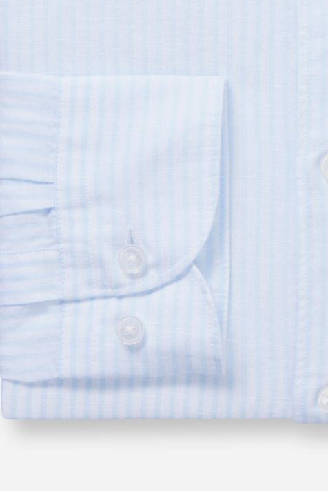 Camisa Hombre Olymp Regular Rayas cuello Italiano Manga larga
