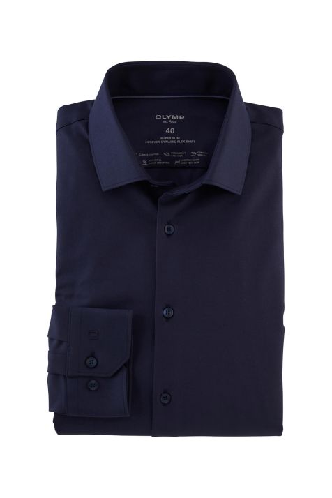 Camisa Hombre Olymp Slim Lisa cuello Francés Manga larga