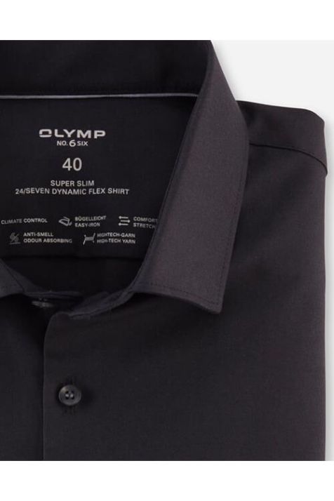 Men's Shirt Olymp Slim Plain collar French Long sleeve