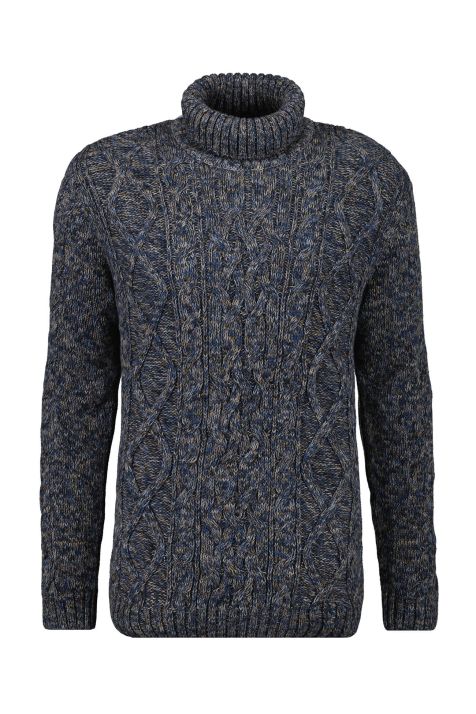 Strickwaren Herren Ragman hoher Kragen Classic 100 % Winterbaumwolle